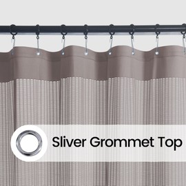 Phating Inherent Flame Retardant Hospital Curtain Room Divider, Grommet Cubicle Privacy Curtain for Hospital, Medical Clinic, Lab(1 Panel,Grey, 9x8FT)