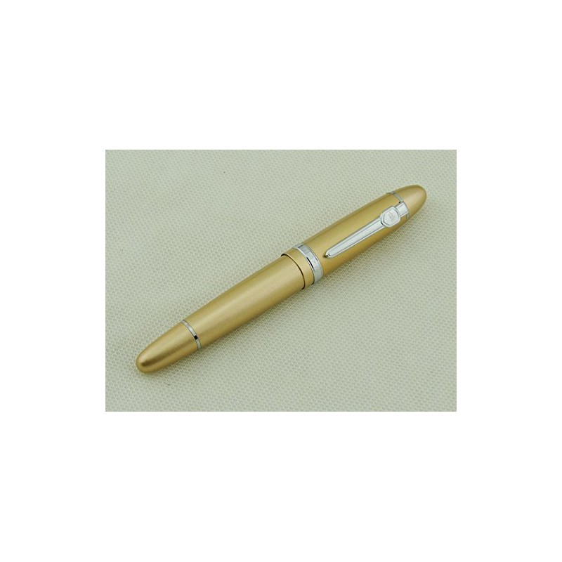 Pluma estilográfica Lanxivi Jinhao 159 Color Champagne de ajuste de