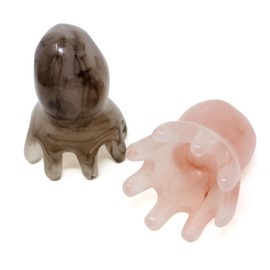 yueton 2PCS Octopus Scalp Massager Gua Sha Head Body Relaxing Creative 8 Tentacles Head Scratcher Fun Massage Tool Comb for Women Men