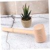 TOVINANNA Solid Wood Carving Hammer Crab Mallets Wood Hammer Food