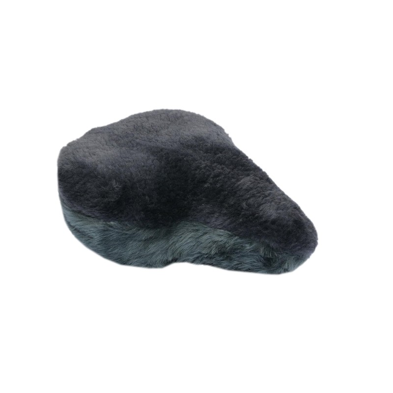 Reissner Lambskin Bicycle Saddle Cover Lambskin Combined with Faux Fur