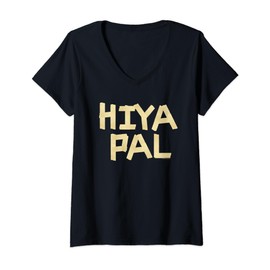 Womens Home Alone 2 Sticky Bandits Masking Tape Quote Hiya Pal V-Neck T-Shirt