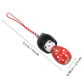 KICHOUSE Japanese Style Kimono Doll Pendant Cartoon Key Ring Decor for Bags and Phones Unique for Parties Durable and Souvenir for All Occasions