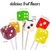 Dice Shaped Lollipops, Casino Themed Candy for Parties and Events,