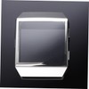 WOONEKY Watch Silver Case TPU Frame Protector Protective Cover Fingerprint