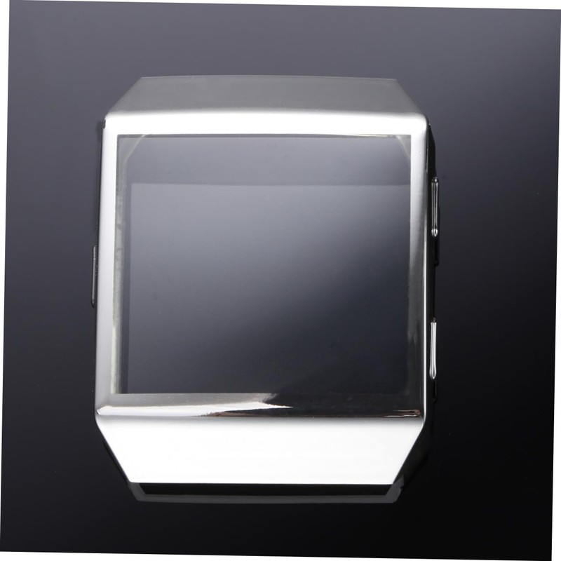 WOONEKY Watch Silver Case TPU Frame Protector Protective Cover Fingerprint