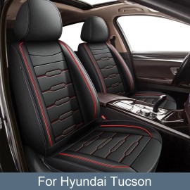 Unbranded Car 5-Seat Cover Faux Leather Full Set Cushion Pad For Hyundai Tucson 2005-2025