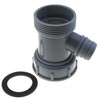 LUORNG 2PCS 45mm Grey Kitchen Sink Drain Adapters Multipurpose Y