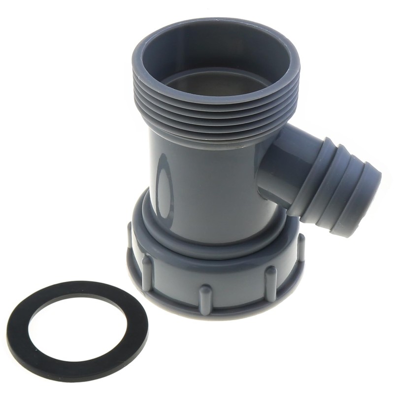 LUORNG 2PCS 45mm Grey Kitchen Sink Drain Adapters Multipurpose Y