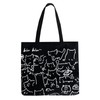 ZIYAHE Cat Canvas Tote Bag, Large Cute Tote Bag for