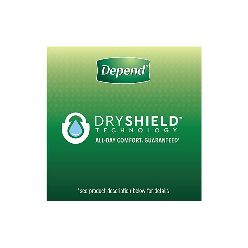 Depend FIT-FLEX Incontinence Underwear for Men, Maximum Absorbency, Disposable, Large,