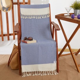 Beach towel, Bath Towel - Turkish Soft Cotton, Light and Thin, Quick Drying Beach Towels for Adults. Peshtemal (Hammam Towel) 94x180cm for Bathroom, Beach, Pool, SPA, Gym, Yoga, Yacht.…