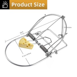 2 Pack Small Animal Traps Mouse Trap,Spring Trapt Rodent Cage,Suit for Rat,Reusable