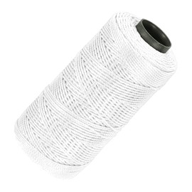sourcing map Nylon String 3 Strands Twisted Mason Line 1.5mm x 218 Yards Nylon Twine String for DIY Projects, Home Improvement, Gardening, Gift Wrapping, Christmas Party Supplies, White