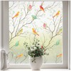 Coavas Window Privacy Film Stained Glass Window Film: Non-Adhesive Static