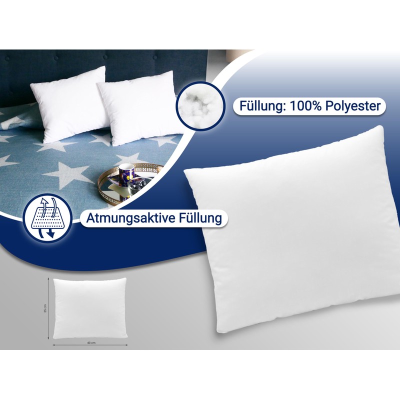 Zollner 114 Set of 2 Microfibre Cushions Various Sizes Washable