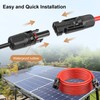 MOOKEERF Solar Panel Extension Cable - 10AWG 10FT Solar Wire