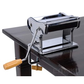 2 in 1 Manual Pasta Machine Maker Stainless Steel Roller and Cutter