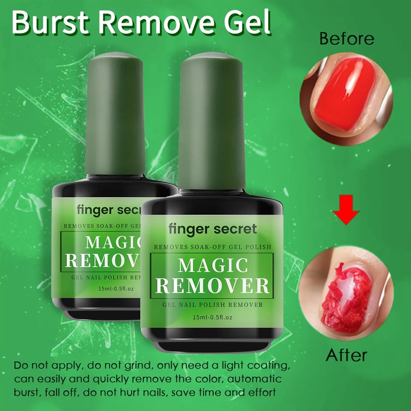 Gel Nail Polish Remover,Professional Gel Polish Remover for Nails,Gel Remover