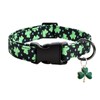 Clover Patterns Dog Collar with Accessories, Durable and Soft Cotton