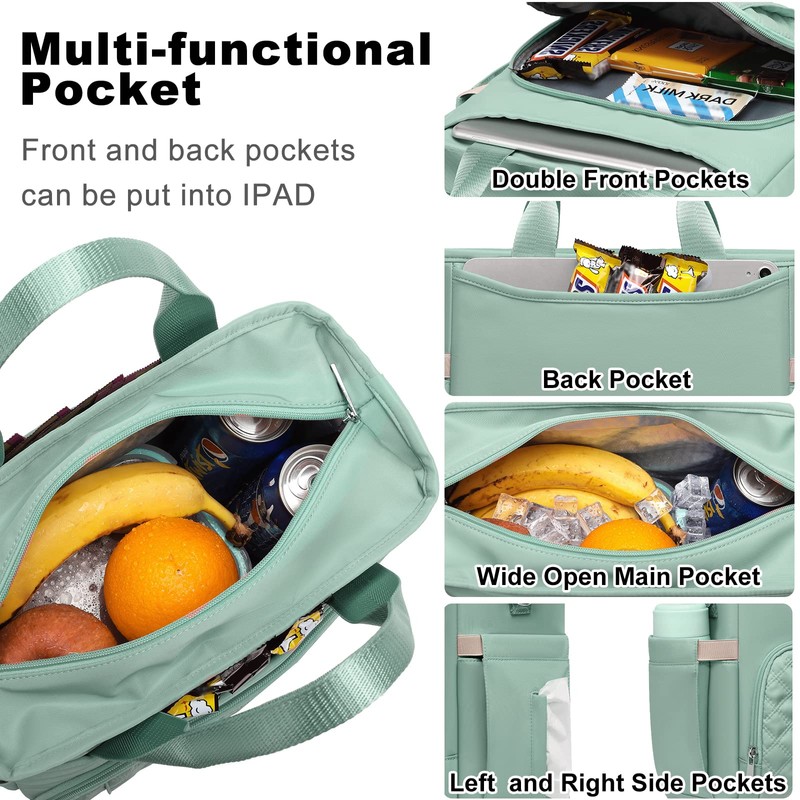 AIJIEKE Insulated Lunch Bag for Men Women, Lunch Box, Lunch