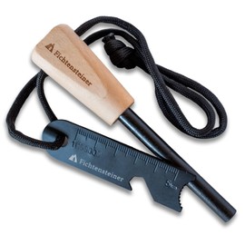 Fichtensteiner Fire Starter Spark 1.0 Fire Steel Magnesium Alloy Fire Starter Rod for Bush Craft Survival Camping BBQ Fire