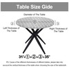 Smiry Round Picnic Tablecloth, Waterproof Elastic Fitted Table Covers for