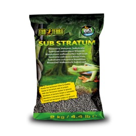 Exo Terra Sub Stratum, Bioactive Volcanic Substrate for Reptile Terrariums, Eliminates Odor, Offers Correct Moisture Levels 4.4 lb