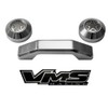 VMS RACING Chrome Windshield Bumper Rests and Footman Loop Bar