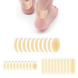 KFHENSOMR 30 Pcs Hydrocolloid Gel Adhesive Pad Blister Bandages Blisters Pads Toe Protection Blisters Pads for Feet Bandage for Foot Toe Heel Gel Blister Bandages Prevention & Recovery