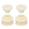 PATIKIL ABS Bulkhead Fitting G 1/2, 2 Pcs Double Threaded