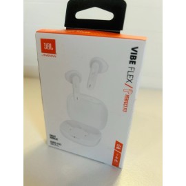 JBL Vibe Flex Perfect Fit  Wireless Earbuds, Color White by HARMAN