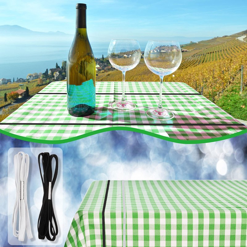 Riakrum Table Bungees Tablecloth Strap Band Tablecloth Bungee Cord to