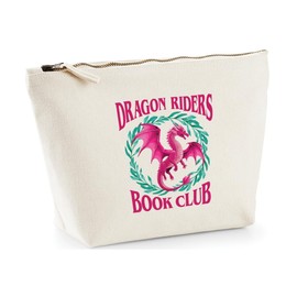 Hippowarehouse Dragon Riders Book Club Printed Make up Cosmetic wash Bag 18x19x9cm