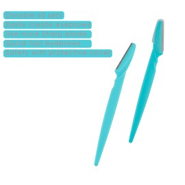 Eyebrow Razor 62 Pcs Multipurpose Exfoliating Dermaplaning Tool Trimming and Shaving Grooming for Face and Eyebrow Shaper for Women and Man Mooerca