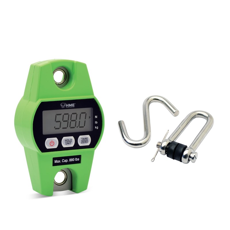 HME Durable Versatile Hunting Digital Hanging Scale w/Tare Function -