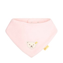 Steiff Unisex Baby Basic Neckerchief, Silver pink