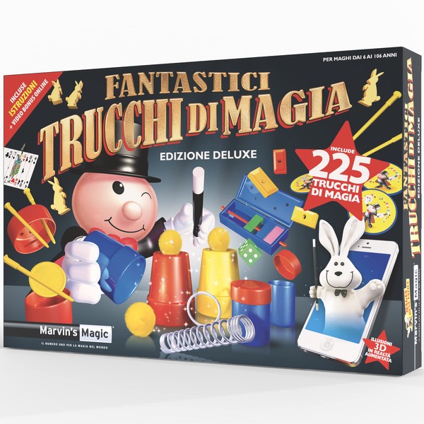 Marvin's Magic - Magic Set for Kids - Box of Tricks, Amazing Magic Tricks for Children - Includes Magic Wand, Card Tricks and More - 225 Magic Tricks