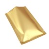 Double-Sided Matte Gold Aluminum Foil Open Fill Heat Seal Bags