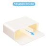 2 Pieces Large Capacity White Strong Magnetic Chalk Holder,Fridge Magnet