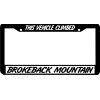BLVD THIS VEHICLE CLIMBED BROKEBACK MOUNTAIN funny rude joke License