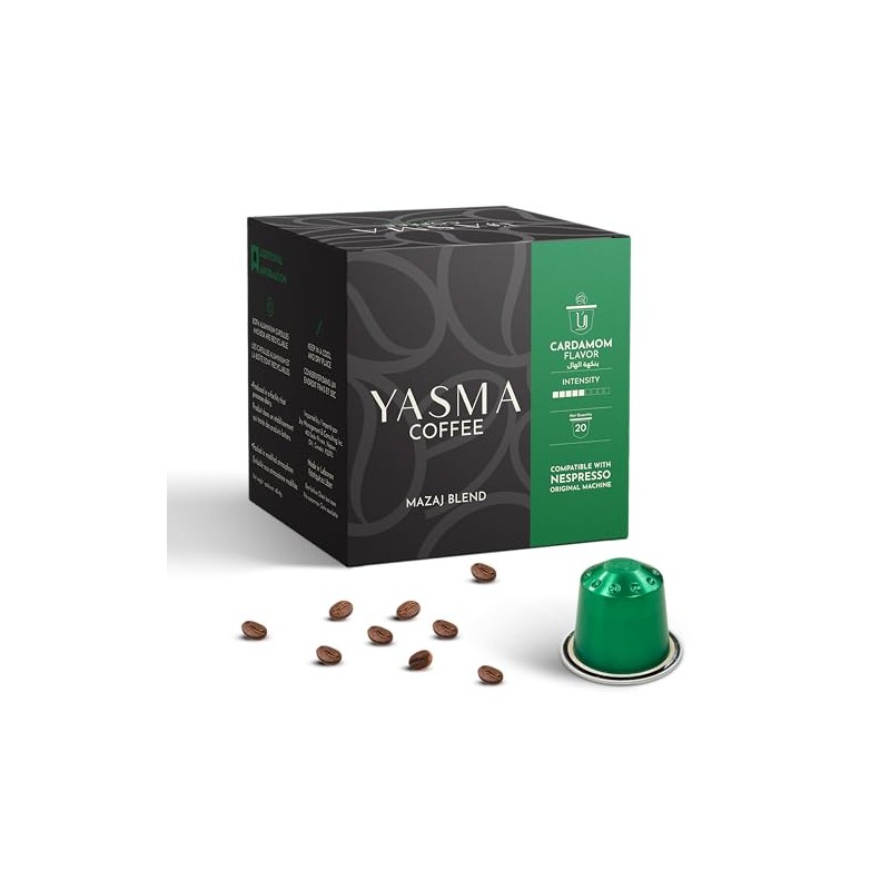 Yasma Coffee - Mazaj Blend. Cardamom Flavored Turkish Style Coffee