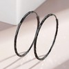YFN Hoop Earrings Sterling Silver Polished Round Circle Endless Earrings