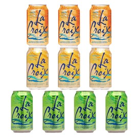 La Croix Orange, Lemon, Lime - Variety Pack, 12oz Cans (10-Pack Variety, Total of 120 Oz)