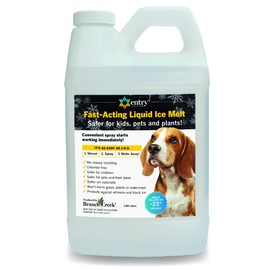 Branch Creek Entry Chloride-Free, Non-Toxic, Liquid Snow and Ice Melt Certified Safe for Pets, Plants, Floors, Concrete, Sidewalks, and Metal for Residential or Commercial Use (0.5 Gallon)