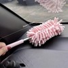 Compact Car Duster Brush, Extendable Microfiber Dusting Tool with Ergonomic