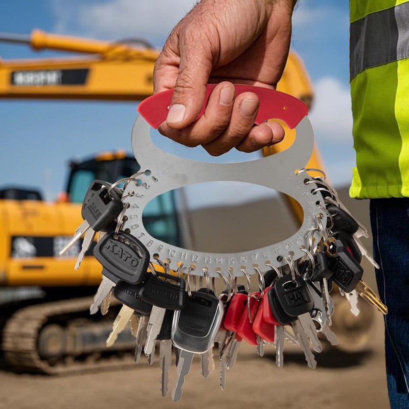 BYPARTSJC 44 Pcs Equipment Keys Master Set,Construction Machinery Key for