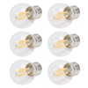 6Pcs Dimmable LED Lamp Bulbs G45 E27 4W Transparent Filament