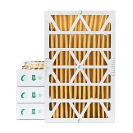 16x25x4 MERV 11 AC & Furnace 4" Depth Air Filters. Box of 4. Actual Size: 15-1/2 x 24-1/2 x 3-3/4