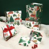 PAPER FAIR 5PCS Christmas Nesting Gift Boxes Set, Silver Foil
